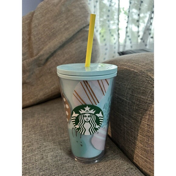Starbucks Other - Starbucks Easter Tumbler 2020 Grande 16 Oz Cold Cup Spring
